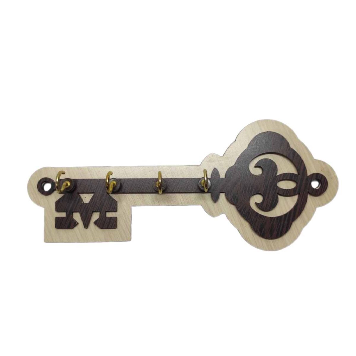 Price and Buy Decorative & Handcrafted Wall Key Holder with Key Design and 4 Hooks - Image 5