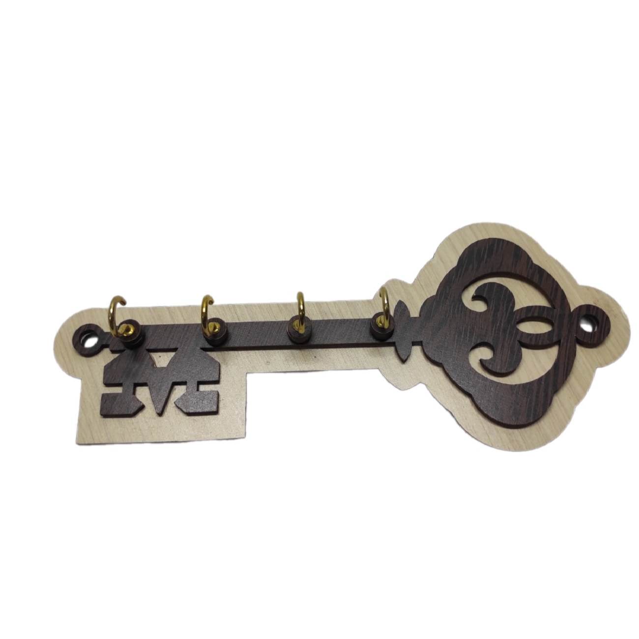 Price and Buy Decorative & Handcrafted Wall Key Holder with Key Design and 4 Hooks - Image 6