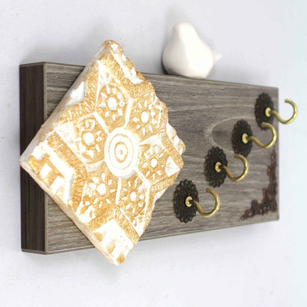 Price and Buy Decorative & Handcrafted Wall Key Holder with Traditional Design - Image 4