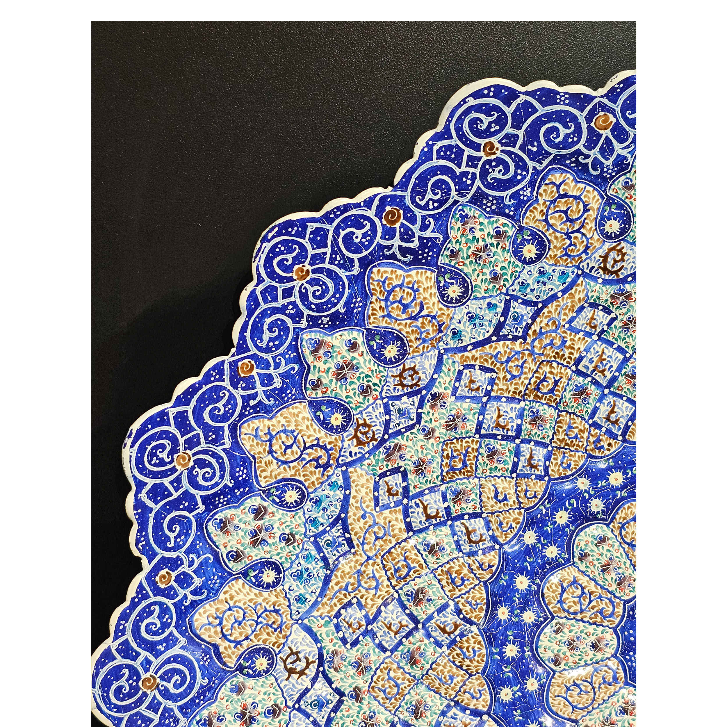 Price and Buy Decorative Minakari On Copper Plate Enamelwork Hand-Painted Wall Decor - Image 4