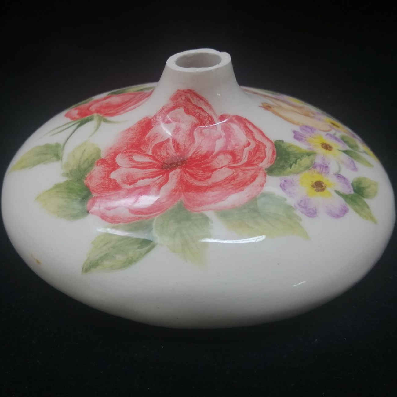 Price and Buy Decorative Persian Ceramic Bud Vase for Modern and Rustic Décor with Bird & Floral Design