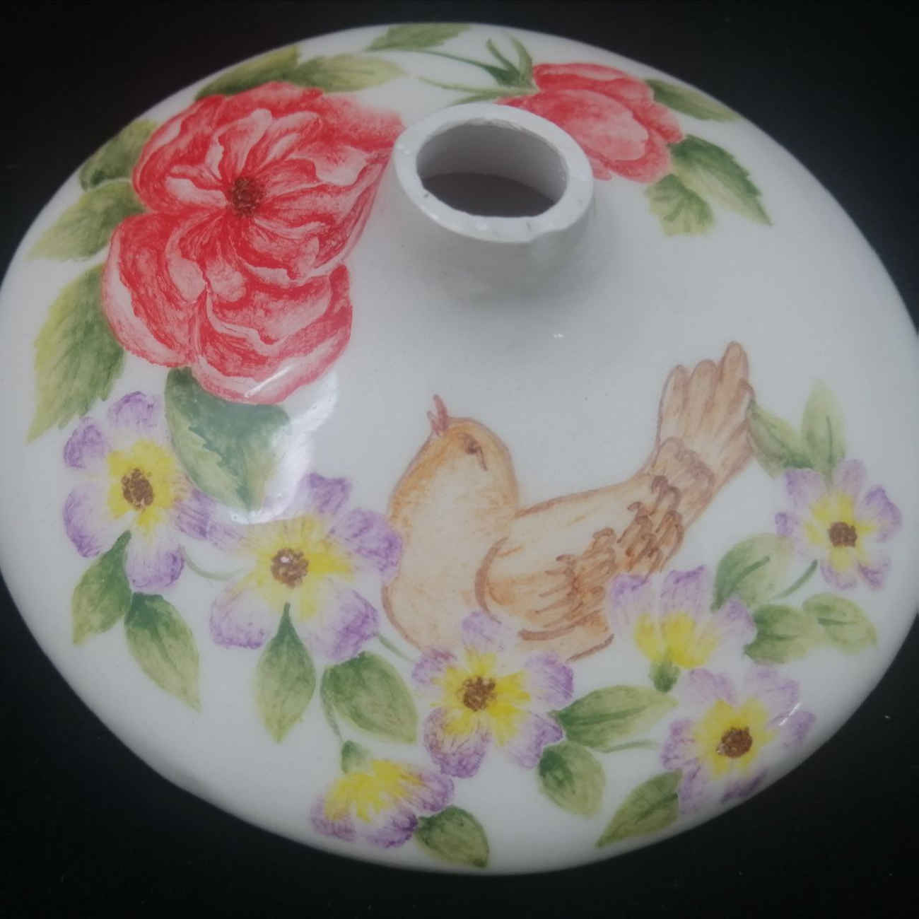 Price and Buy Decorative Persian Ceramic Bud Vase for Modern and Rustic Décor with Bird & Floral Design - Image 5