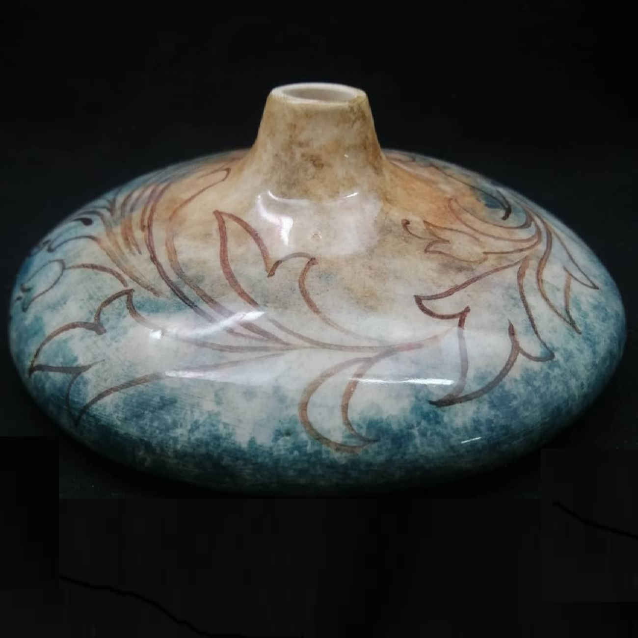 Price and Buy Decorative Persian Ceramic Single Flower Vase Ideal for Gift or Decor with Ivy Design