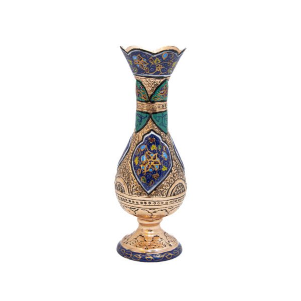 Price and Buy Decorative Persian Engraved Copper Vase Coated with Silver – Set of 2_68ffde5463800.jpeg Price and Buy Decorative Persian Engraved Copper Vase Coated with Silver – Set of 2