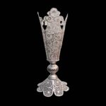 Price and Buy Decorative Persian Filigree Silver Coated Vase Trumpet Jalil - Image 3
