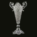 Price and Buy Decorative Persian Filigree Silver Coated Vase Trumpet Mahsa