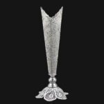 Price and Buy Decorative Persian Filigree Silver Coated Vase Trumpet Malileh