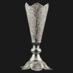 Price and Buy Decorative Persian Filigree Silver Coated Vase Trumpet Tina