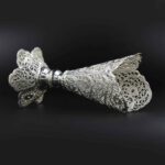 Price and Buy Decorative Persian Filigree Silver Coated Vase Trumpet Yasin - Image 3