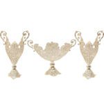 Price and Buy Decorative Persian Filigree Silver Coated Vases & Bowl