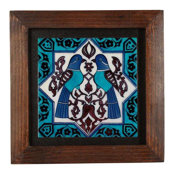 Price and Buy Decorative Persian Framed Ceramic Tile – Blue Birds_68f7dcf85c106.jpeg Price and Buy Decorative Persian Framed Ceramic Tile – Blue Birds