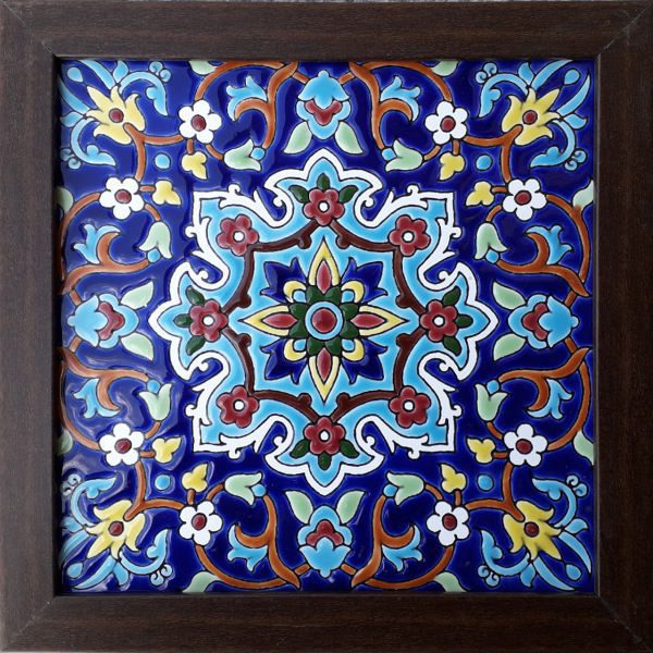 Price and Buy Decorative Persian Framed Ceramic Tile – Blue_68f756478814b.jpeg Price and Buy Decorative Persian Framed Ceramic Tile – Blue