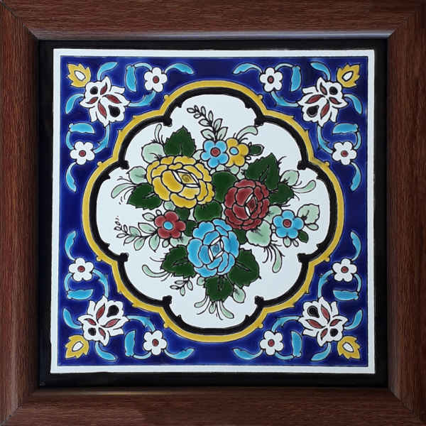 Price and Buy Decorative Persian Framed Ceramic Tile – Flower_68f511d470de1.jpeg Price and Buy Decorative Persian Framed Ceramic Tile – Flower