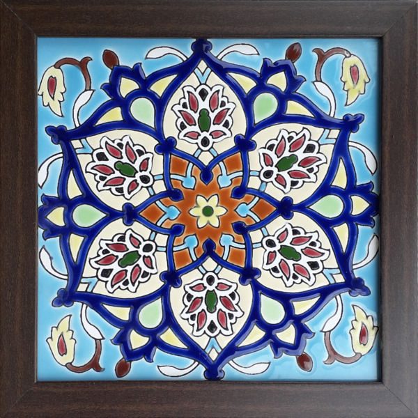 Price and Buy Decorative Persian Framed Ceramic Tile – Zahiri II_68f7582604265.jpeg Price and Buy Decorative Persian Framed Ceramic Tile – Zahiri II