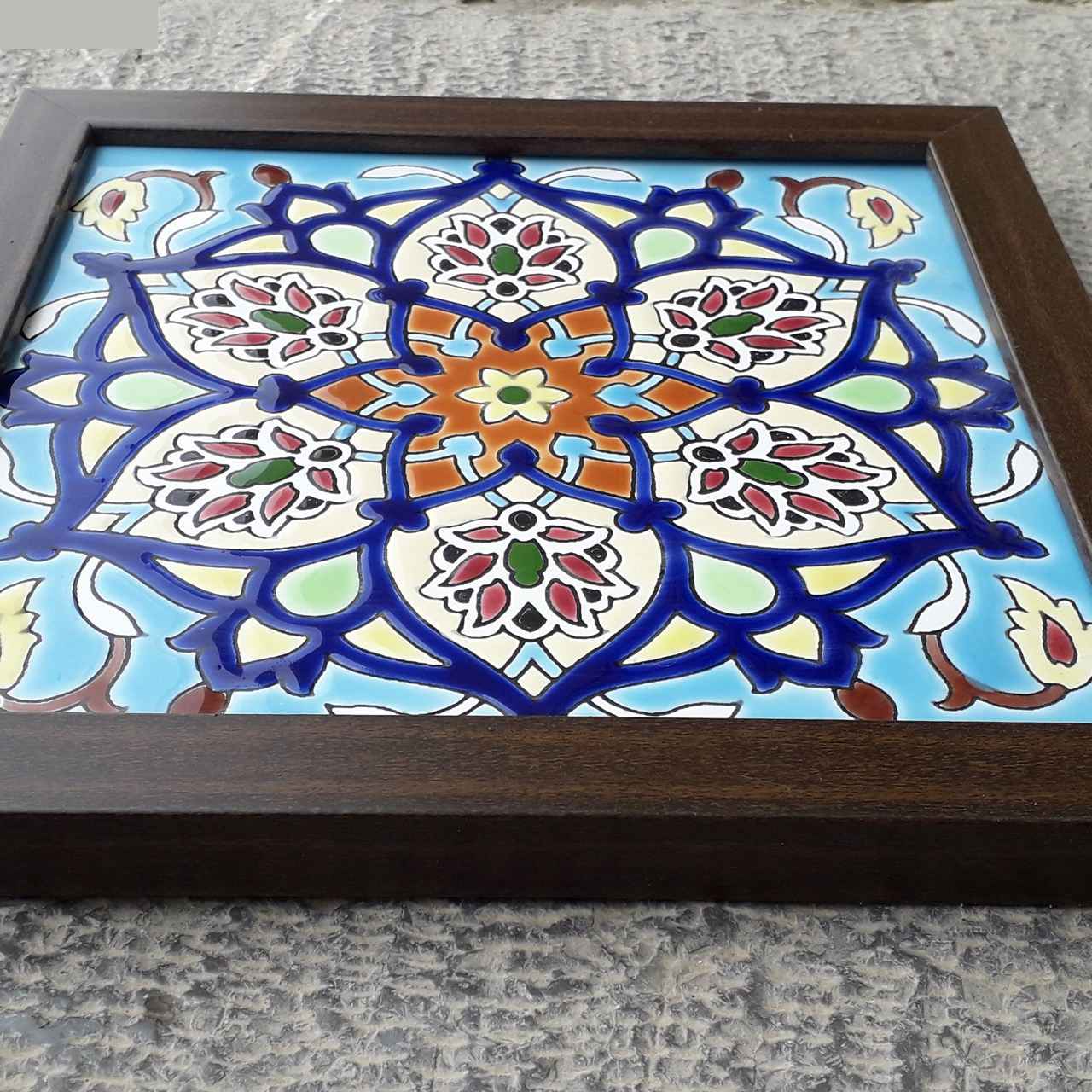 Price and Buy Decorative Persian Framed Ceramic Tile – Zahiri II - Image 3