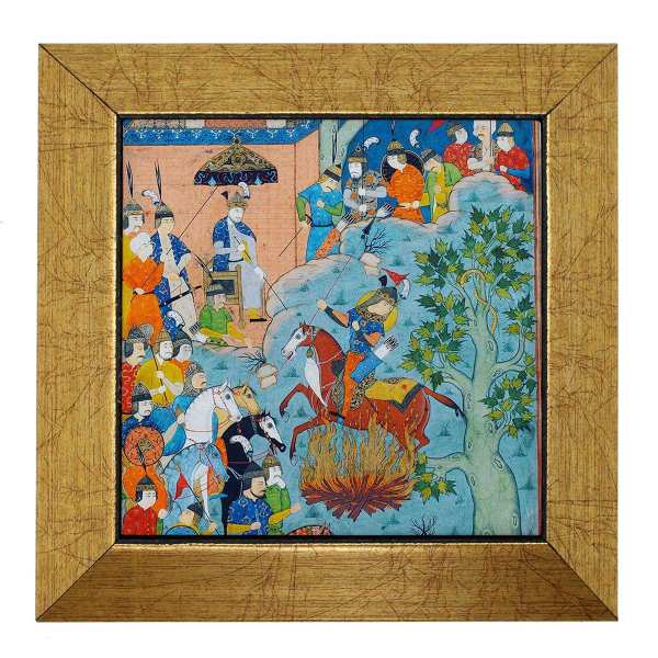 Price and Buy Decorative Persian Framed Tile – Shahnameh Inspired: Fire_68f670c321149.jpeg Price and Buy Decorative Persian Framed Tile – Shahnameh Inspired: Fire