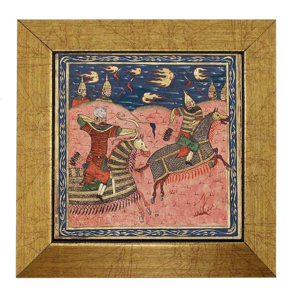 Price and Buy Decorative Persian Framed Tile – Shahnameh Inspired: Horses_68f6707e99c37.jpeg Price and Buy Decorative Persian Framed Tile – Shahnameh Inspired: Horses