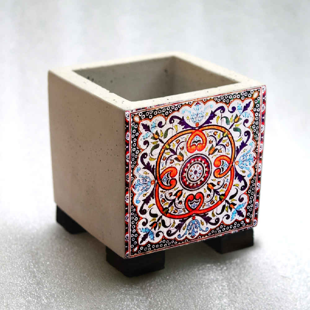 Price and Buy Decorative Persian Square Concrete Vase Model Farimah - Image 4