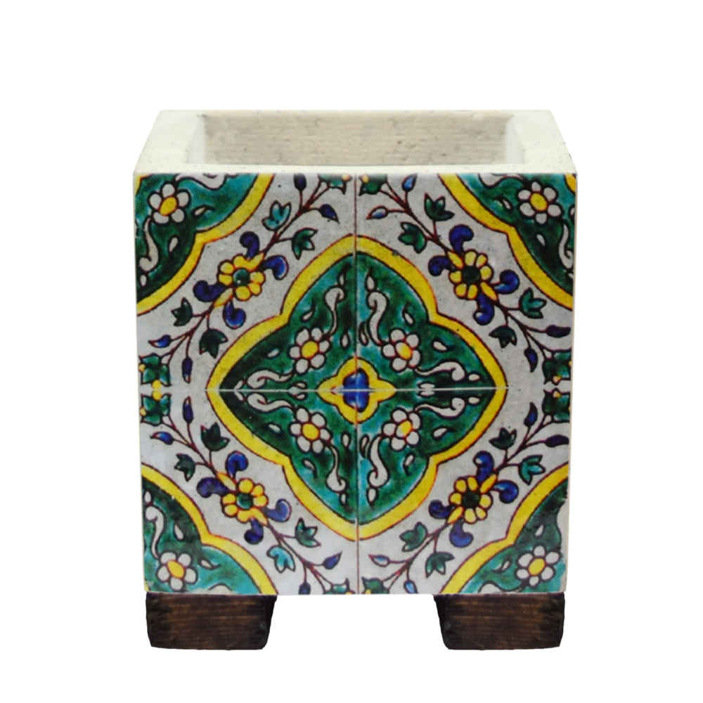 Price and Buy Decorative Persian Square Concrete Vase Model Kaashi