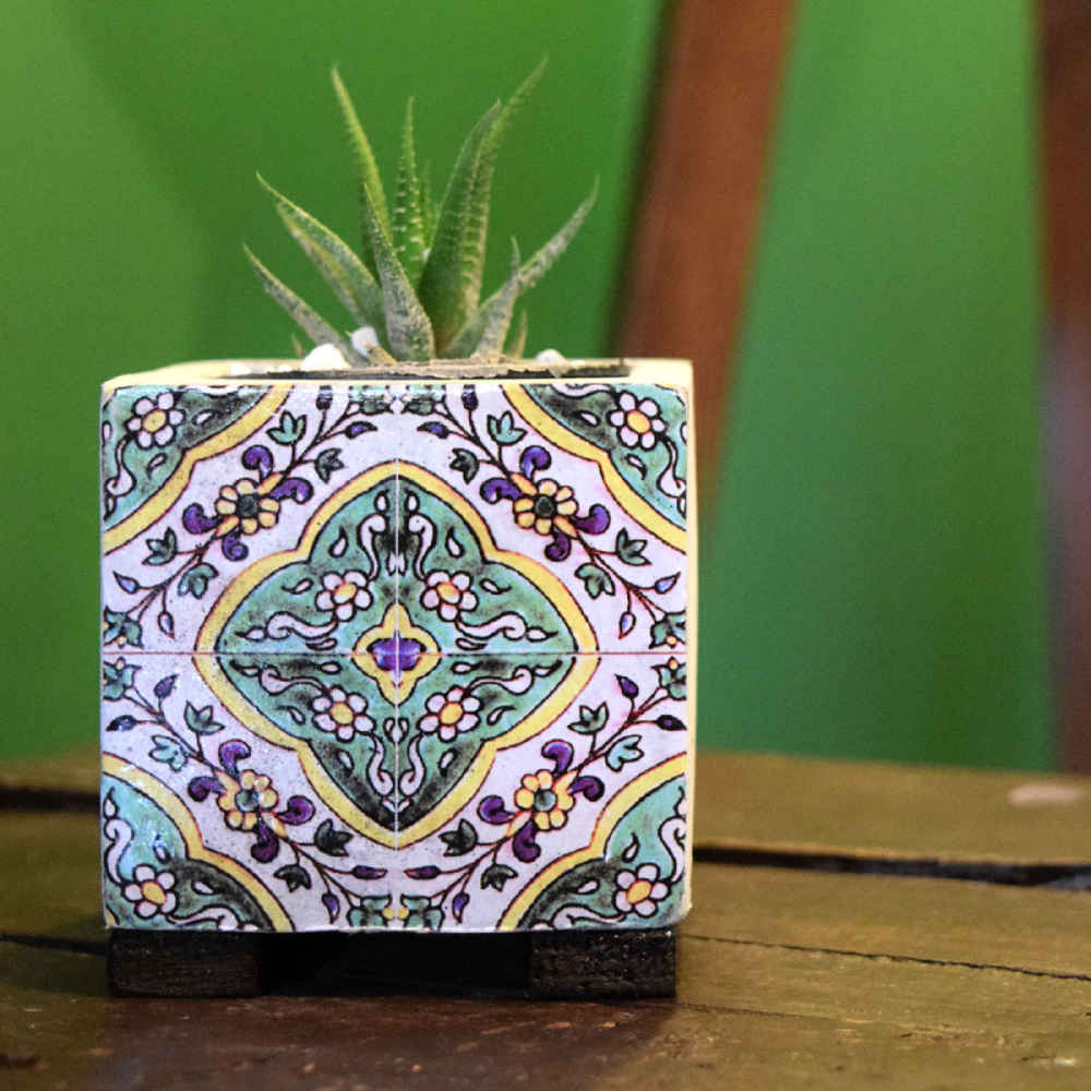 Price and Buy Decorative Persian Square Concrete Vase Model Kaashi - Image 3