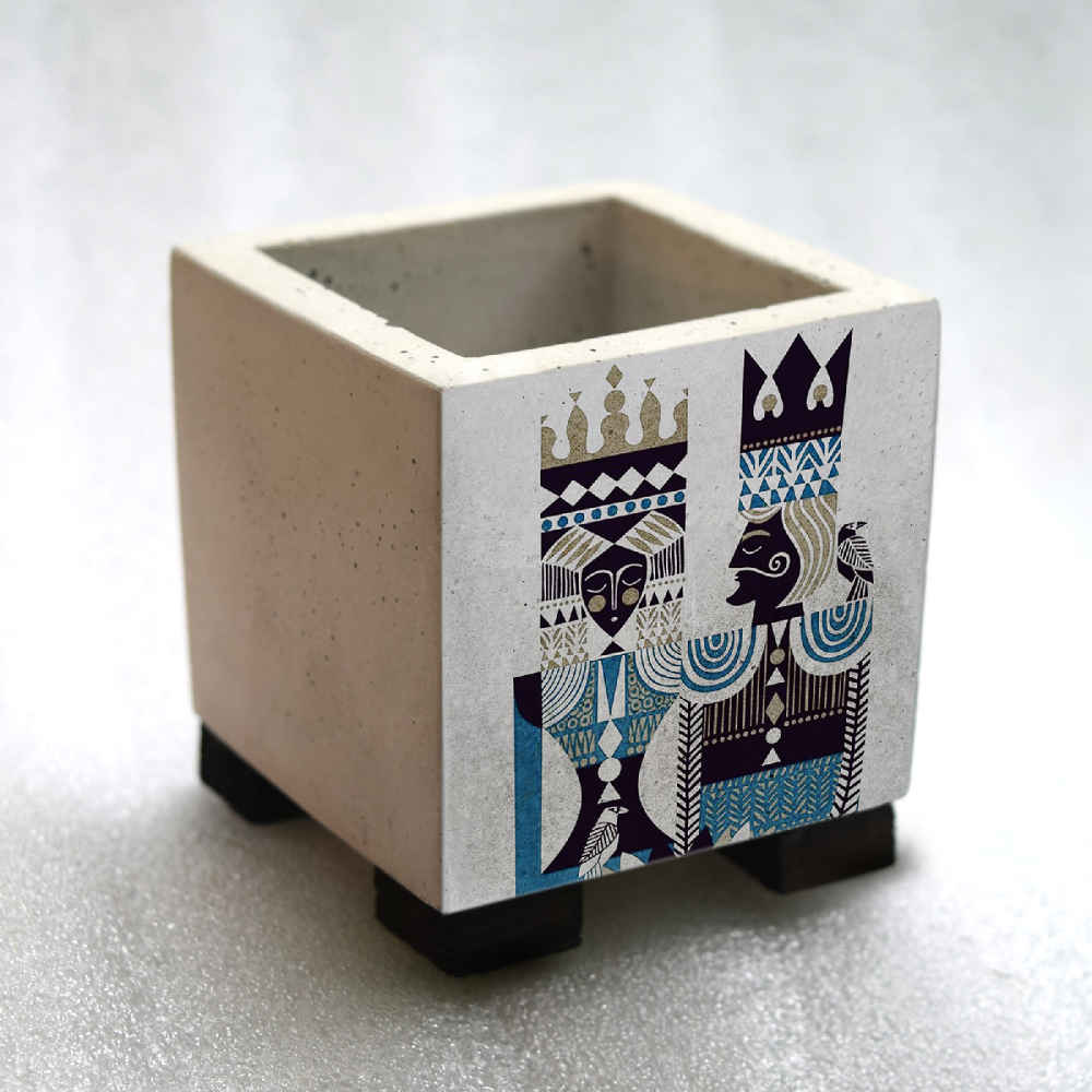 Price and Buy Decorative Persian Square Concrete Vase Model King & Queen - Image 5