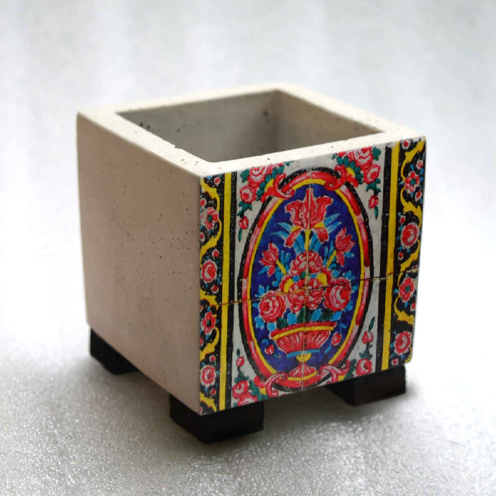 Price and Buy Decorative Persian Square Concrete Vase Model Narnia - Image 3