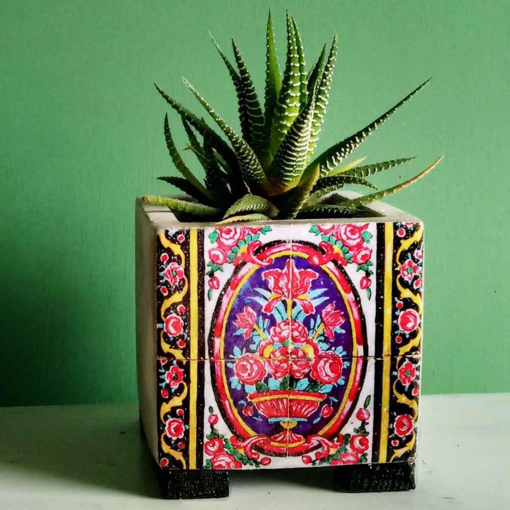 Price and Buy Decorative Persian Square Concrete Vase Model Narnia - Image 4