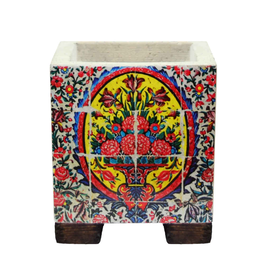 Price and Buy Decorative Persian Square Concrete Vase Model Raha