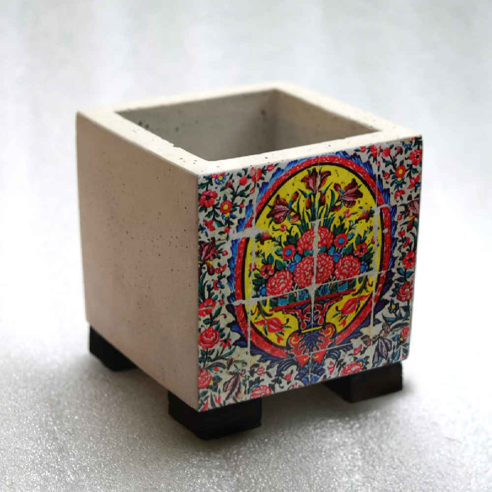 Price and Buy Decorative Persian Square Concrete Vase Model Raha - Image 3