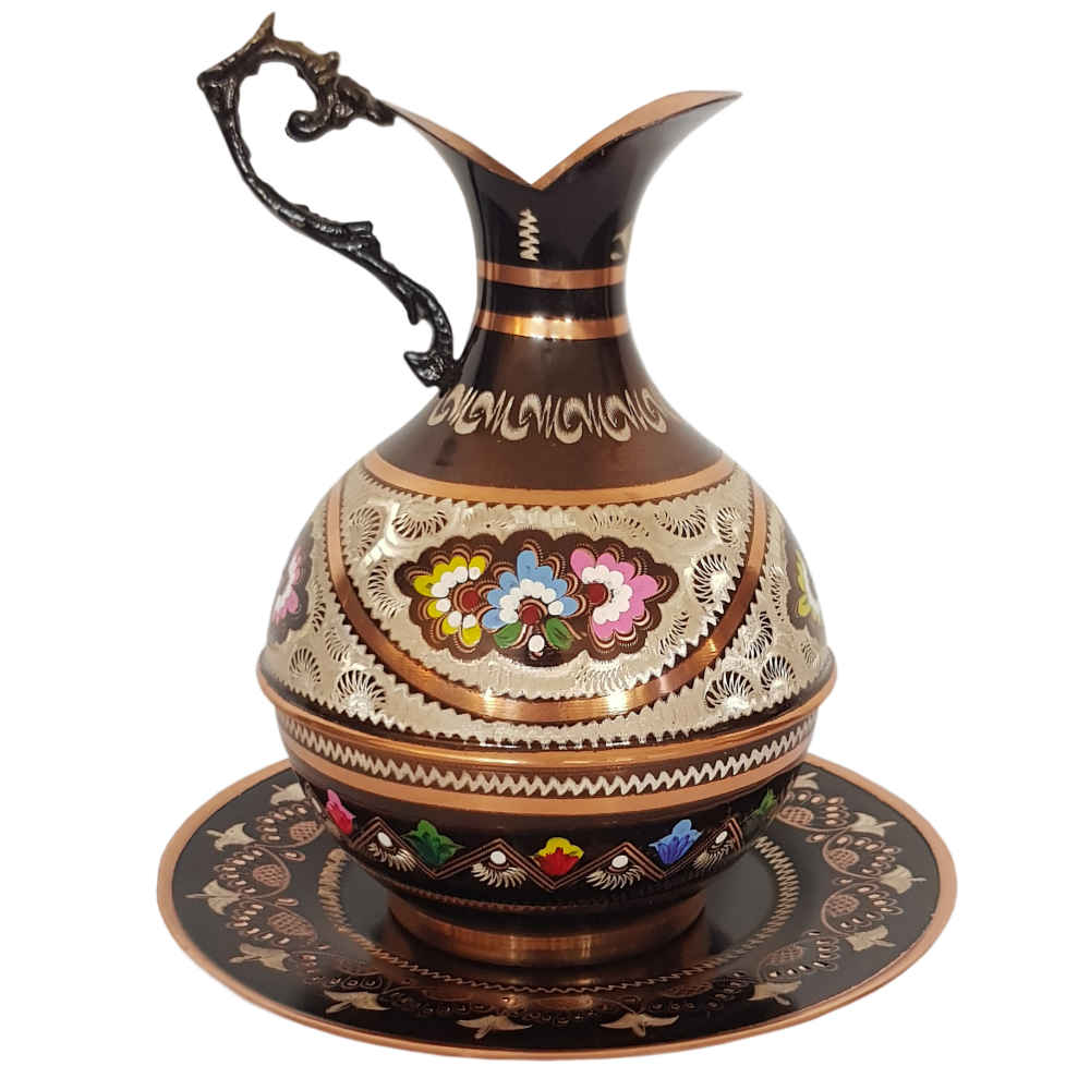 Price and Buy Decorative Pitcher Handcrafted With Persian Minakari Enamel Tina