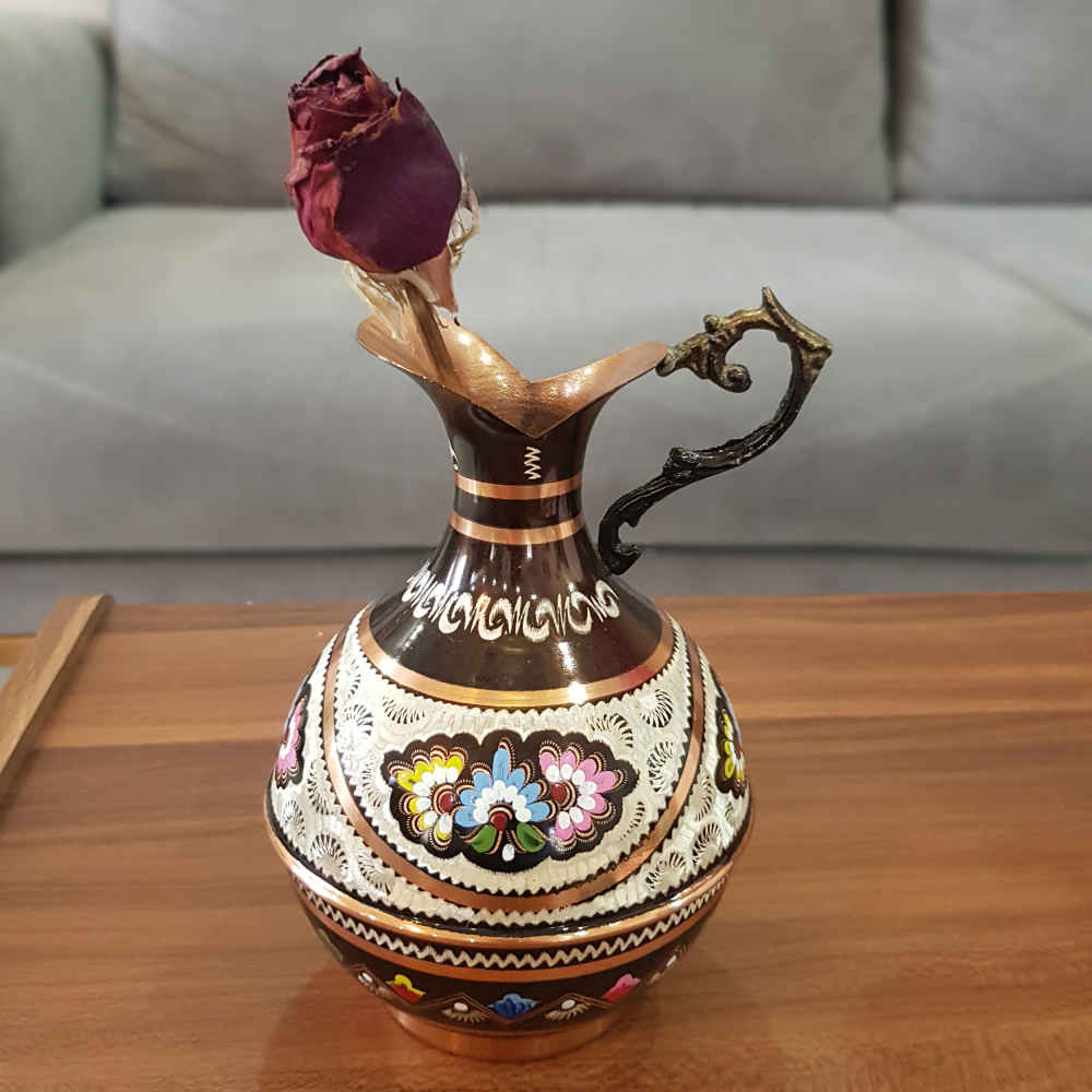 Price and Buy Decorative Pitcher Handcrafted With Persian Minakari Enamel Tina - Image 4
