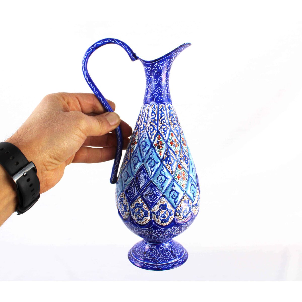 Price and Buy Decorative Pitcher Handpainted With Persian Minakari & Copper - Image 8