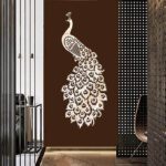 Price and Buy Decorative Plexiglass Wall Mirror – Indian Peacock Design