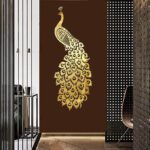 Price and Buy Decorative Plexiglass Wall Mirror – Indian Peacock Design - Image 3