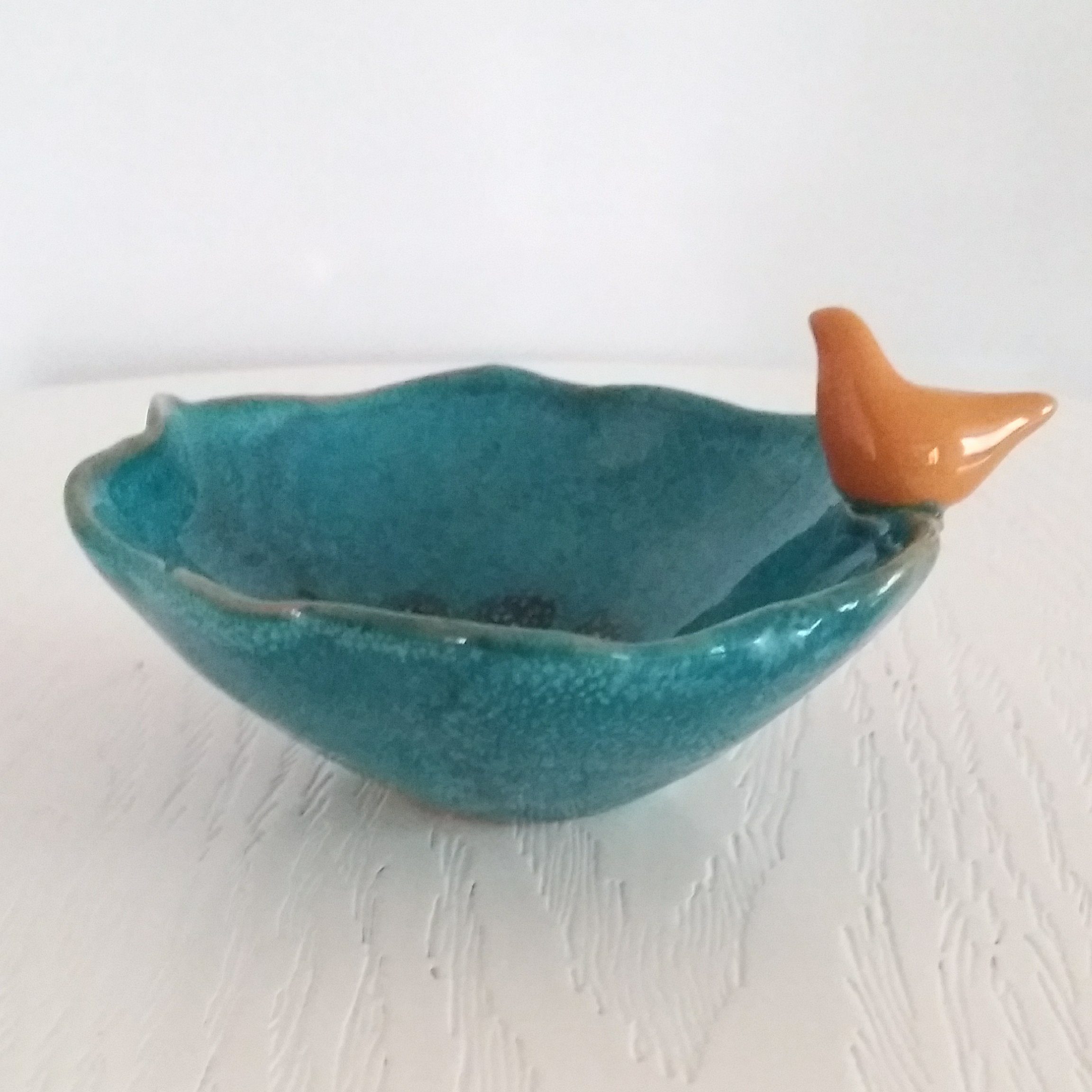 Price and Buy Decorative Pottery Bowl Artistic Handcrafted with Bird Design - Image 3