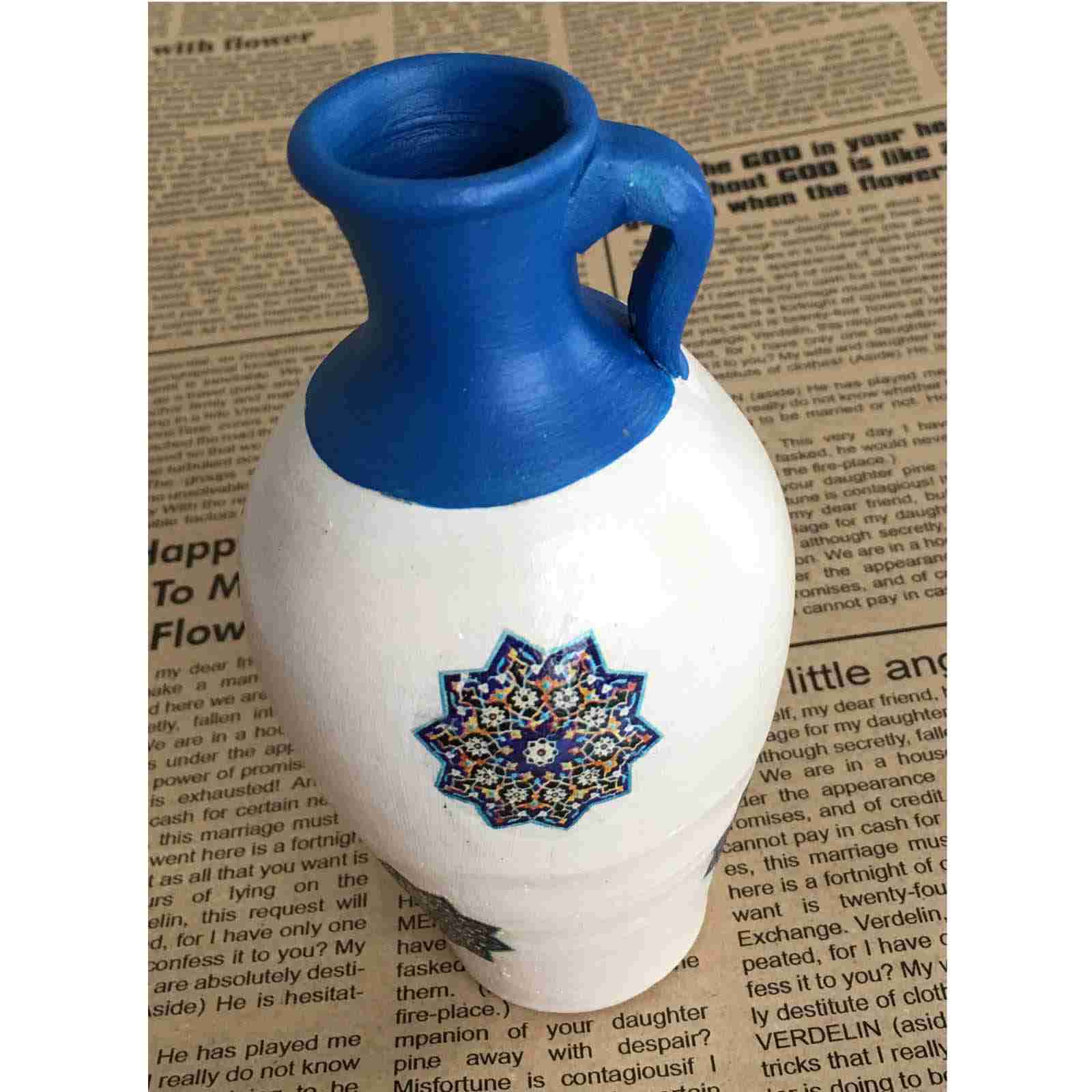 Price and Buy Decorative Pottery Jug – Handcrafted by Iranian Artist Model Eslimi - Image 3