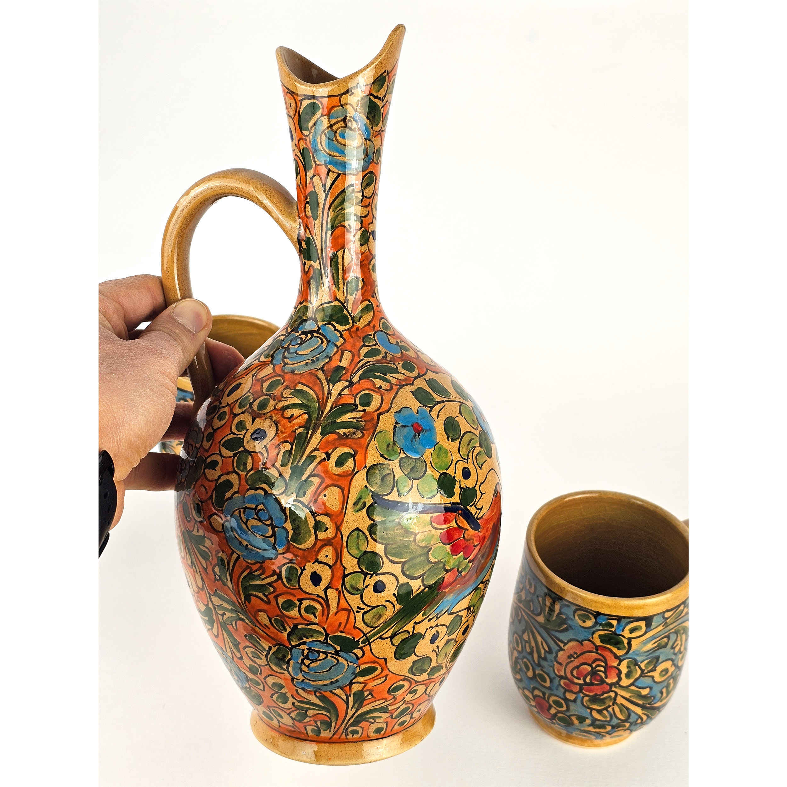 Price and Buy Decorative Pottery Pitcher Handcrafted Traditional Gol o Morgh - Image 4