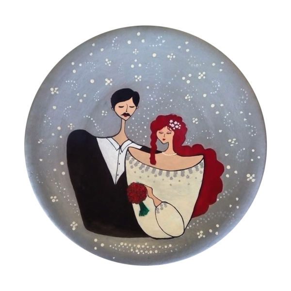Price and Buy Decorative Pottery Plate Hand-Painted Wall Plate Couple_68f50d2a5ae26.jpeg Price and Buy Decorative Pottery Plate Hand-Painted Wall Plate Couple