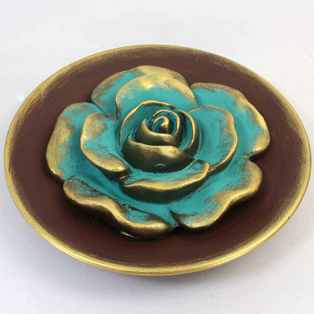 Price and Buy Decorative Pottery Plate with Flower Design Set of 3 Perfect for Living Room_6902777f73571.jpeg Price and Buy Decorative Pottery Plate with Flower Design Set of 3 Perfect for Living Room - Image 6