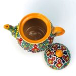 Price and Buy Decorative Pottery Teapot with Paisley Minakari Enameling Design Model Shabestan - Image 4