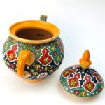 Price and Buy Decorative Pottery Teapot with Paisley Minakari Enameling Design Model Shabestan - Image 5