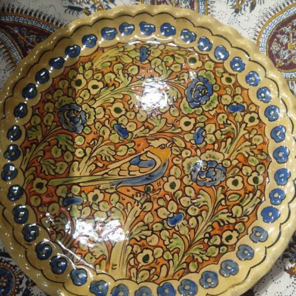 Price and Buy Decorative Pottery Tray in Birds & Flowers Design Handcrafted & HandPainted_69003ed0abe5e.jpeg Price and Buy Decorative Pottery Tray in Birds & Flowers Design Handcrafted & HandPainted