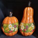 Price and Buy Decorative Pumpkin Set, Sanded Polyresin with Two Lids – Suitable for Autumn Display (Set of 2) - Image 3