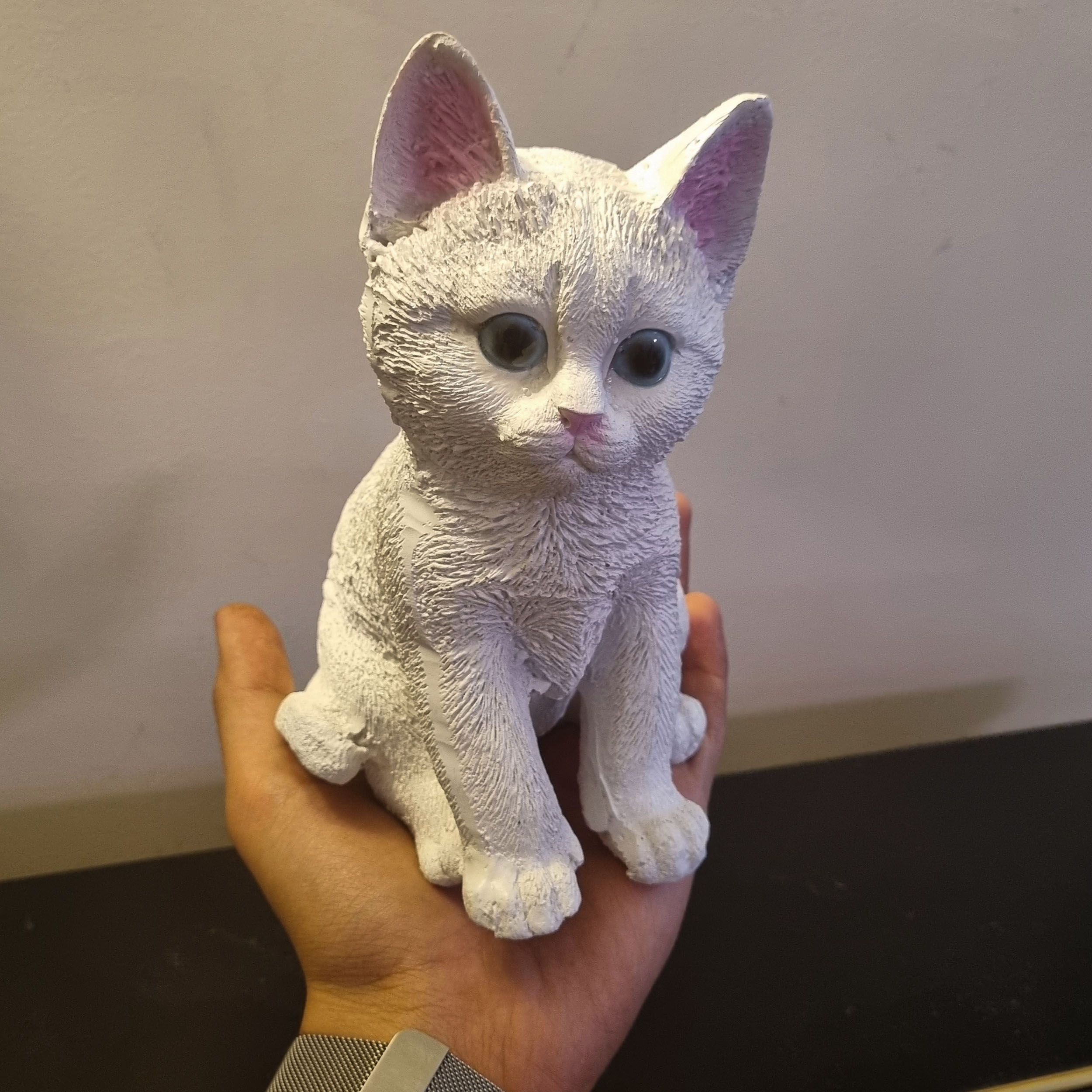 Price and Buy Decorative Sitting Kitten Figurine – Cute Cat Sculpture - Image 3