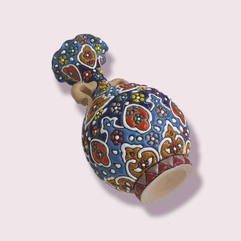 Price and Buy Decorative Vase Hand-Painted with Persian Minakari Enamel Tanaz - Image 3