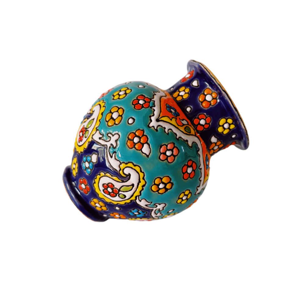 Price and Buy Decorative Vase Hand-Painted with Persian Minakari Enamel Vahab - Image 3