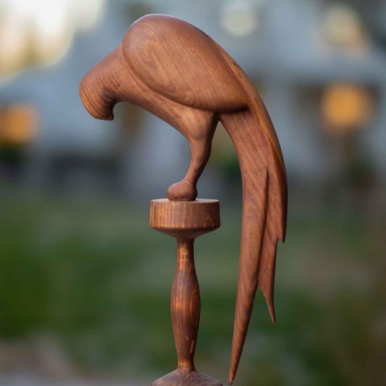 Price and Buy Decorative Wooden Bird Figurine – Handcrafted Natural Home Decor - Image 3