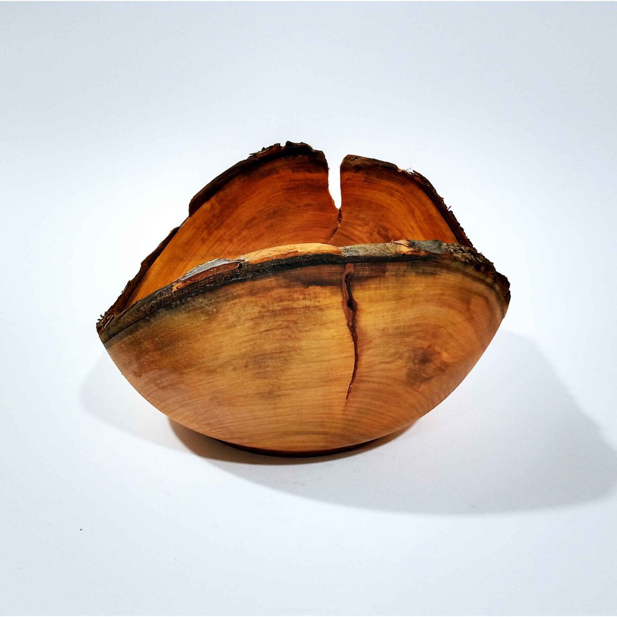 Price and Buy Decorative Wooden Bowl Natural Cherry Wood Handcrafted - Image 3