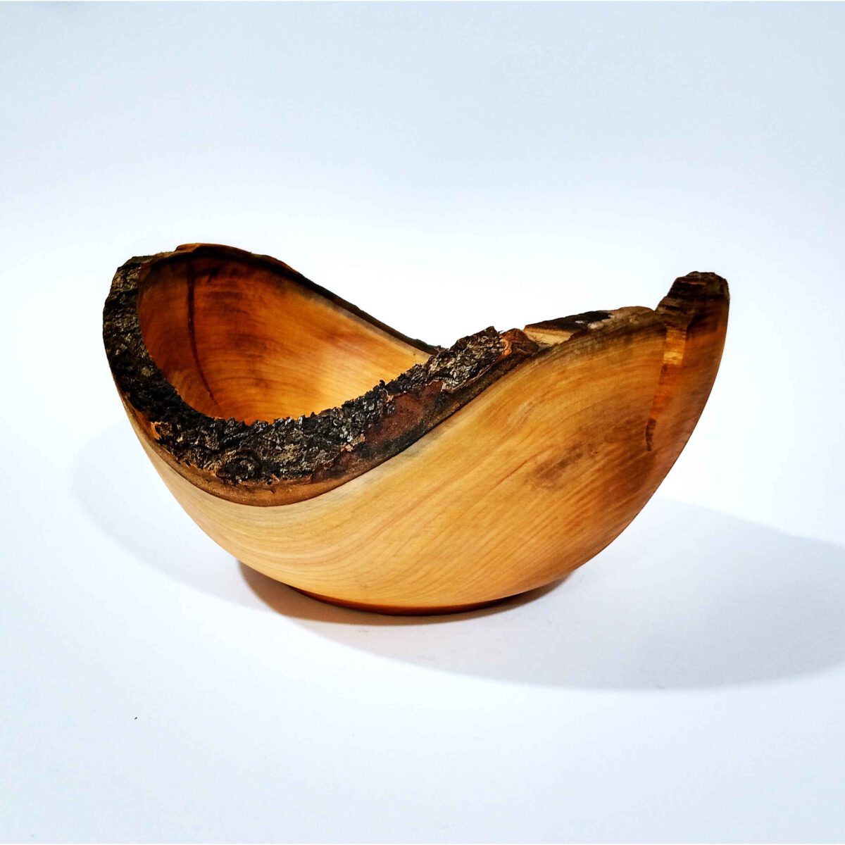 Price and Buy Decorative Wooden Bowl Natural Cherry Wood Handcrafted - Image 7