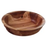 Price and Buy Decorative Wooden Bowl Rustic Made of Walnut, Cherry & Wild Forest Tree Wood